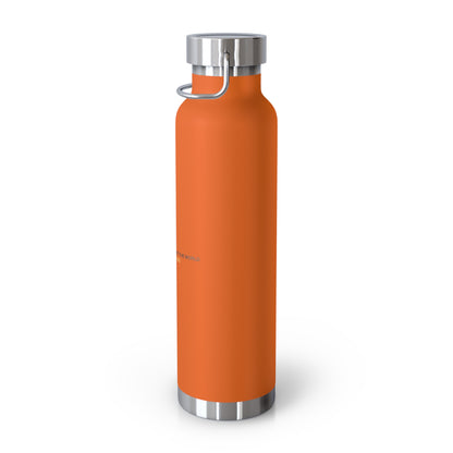 "Live By the Kingdom Not the World Colossians 3:2" Unisex Inspirational Copper Vacuum Insulated Bottle - 22oz - The Shield of Light