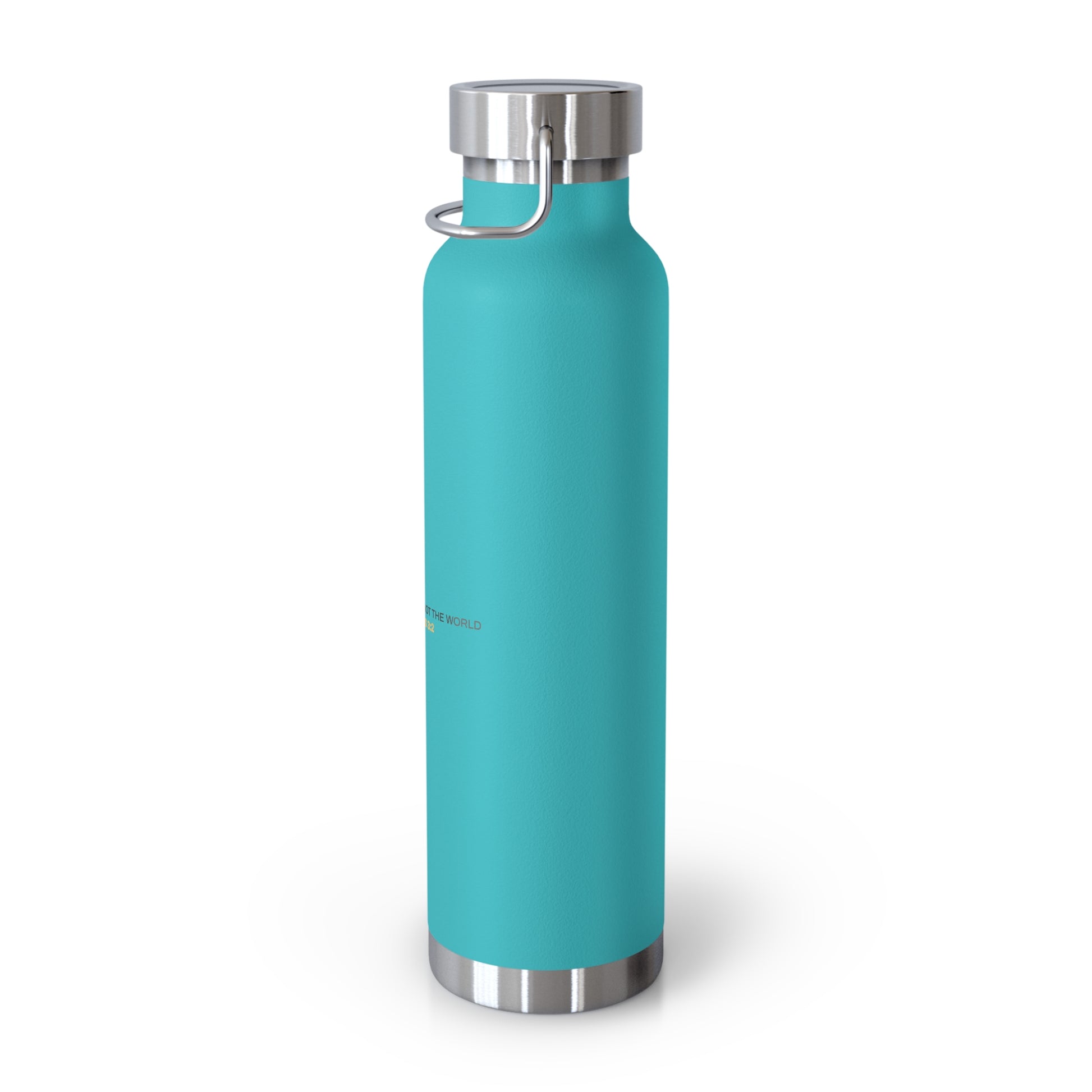 "Live By the Kingdom Not the World Colossians 3:2" Unisex Inspirational Copper Vacuum Insulated Bottle - 22oz - The Shield of Light
