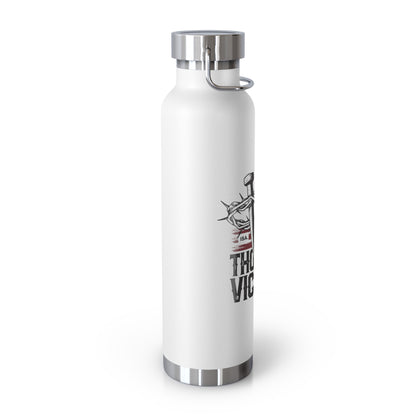 "Thorns & Victory" Unisex Inspirational Copper Vacuum Insulated Bottle - 22oz - The Shield of Light