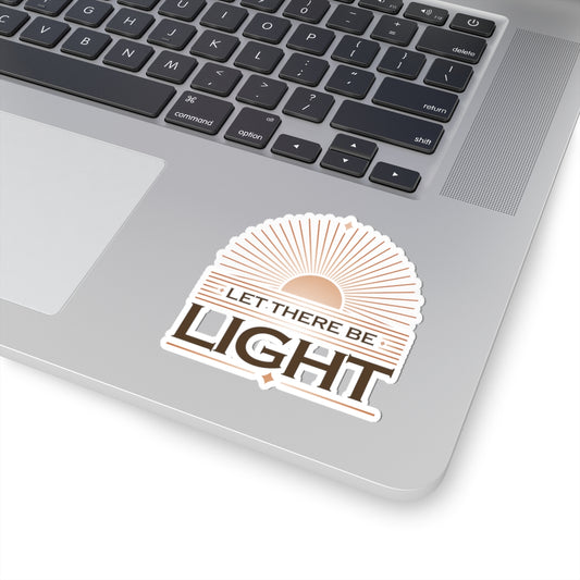 "Let There Be Light" Unisex Inspirational Kiss-Cut Stickers - The Shield of Light