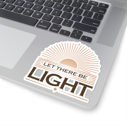 "Let There Be Light" Unisex Inspirational Kiss-Cut Stickers - The Shield of Light