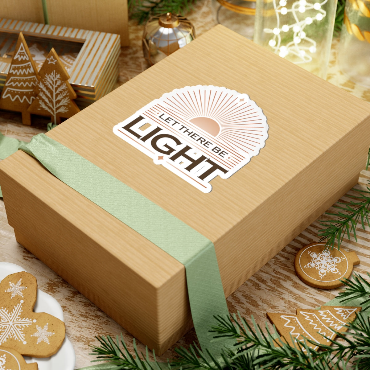 "Let There Be Light" Unisex Inspirational Kiss-Cut Stickers - The Shield of Light