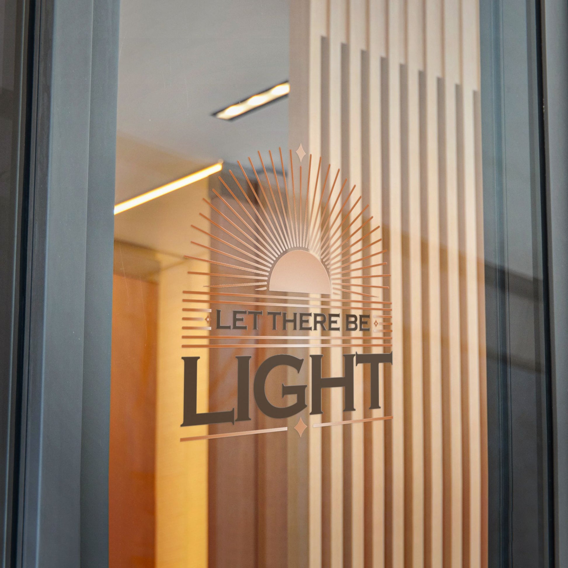 "Let There Be Light" Unisex Inspirational Die-Cut Stickers - The Shield of Light