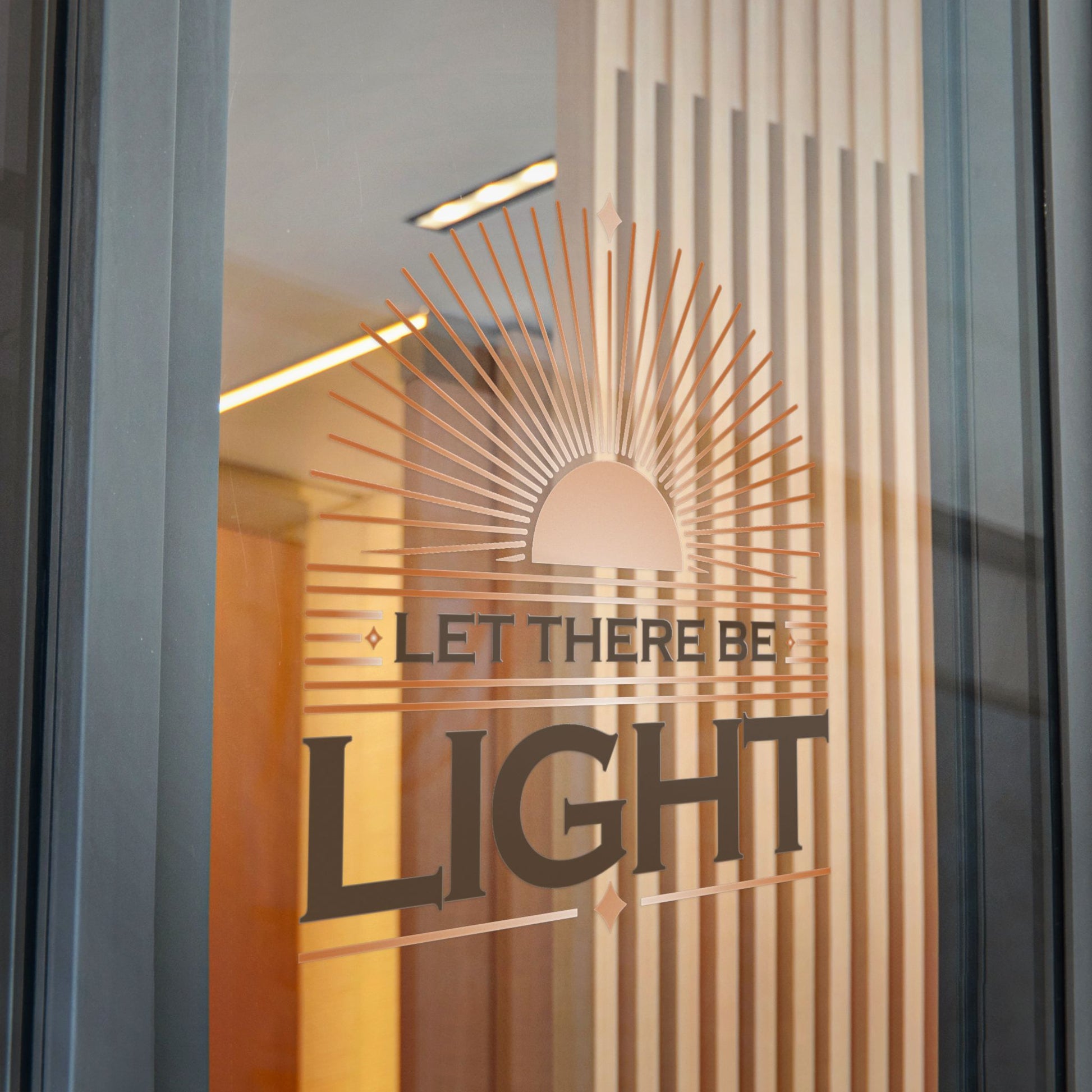"Let There Be Light" Unisex Inspirational Die-Cut Stickers - The Shield of Light