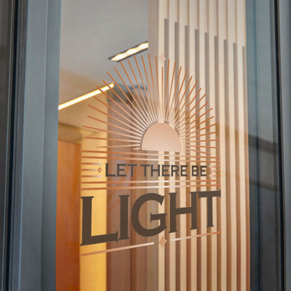 "Let There Be Light" Unisex Inspirational Die-Cut Stickers - The Shield of Light
