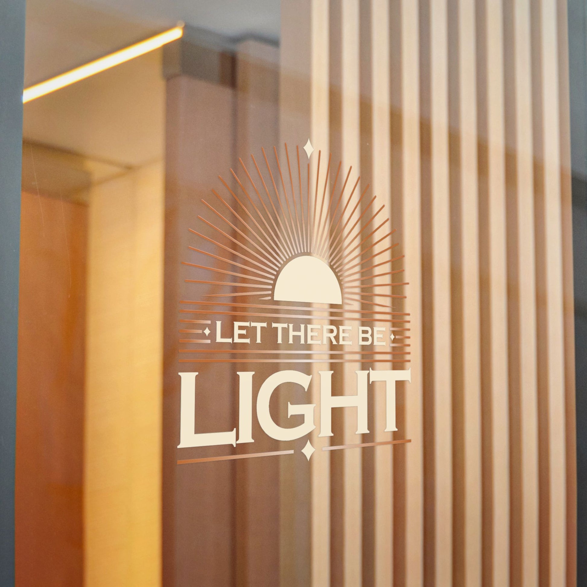 "Let There Be Light" Unisex Inspirational Die-Cut Stickers - The Shield of Light