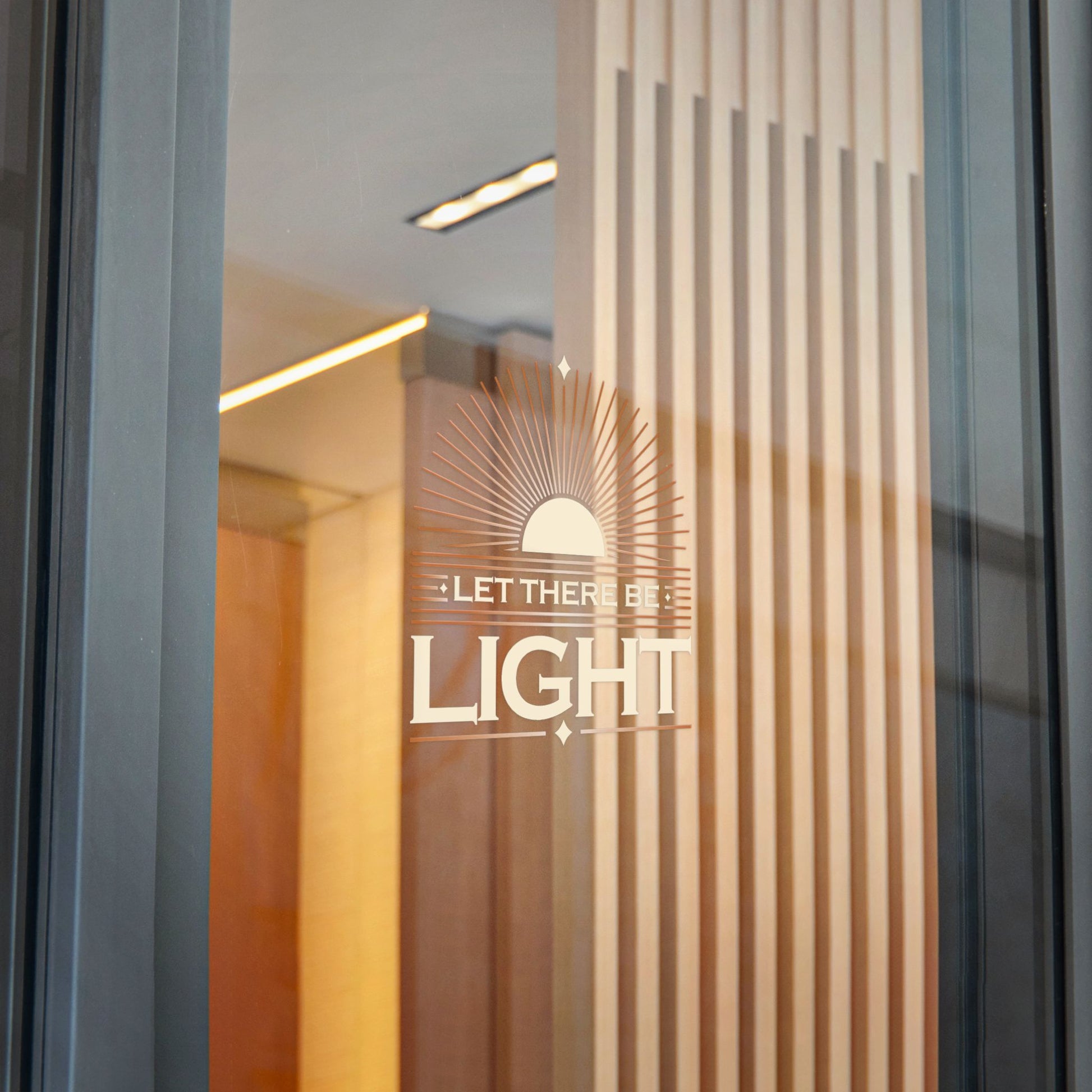 "Let There Be Light" Unisex Inspirational Die-Cut Stickers - The Shield of Light