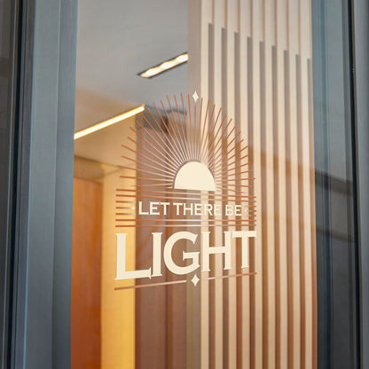 "Let There Be Light" Unisex Inspirational Die-Cut Stickers - The Shield of Light
