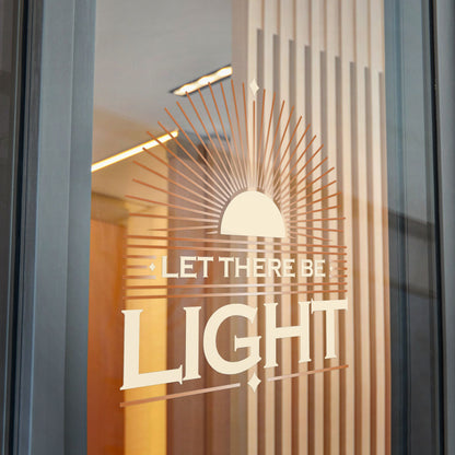"Let There Be Light" Unisex Inspirational Die-Cut Stickers - The Shield of Light