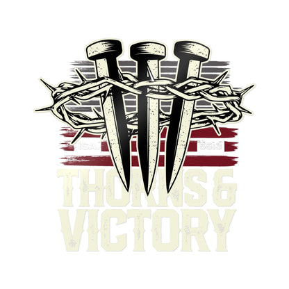 "Thorns & Victory" Unisex Inspirational Die-Cut Stickers - The Shield of Light