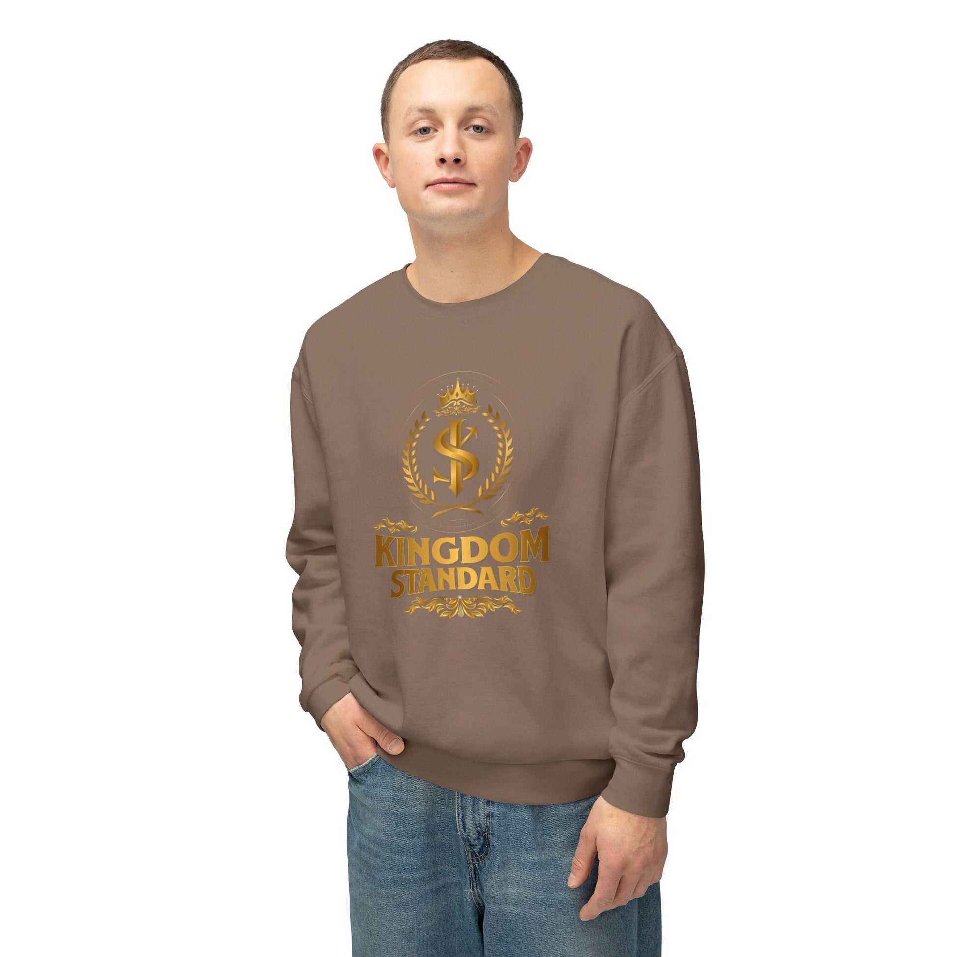 "Kingdom Standard" Unisex Lightweight Crewneck Sweatshirt - The Shield of Light
