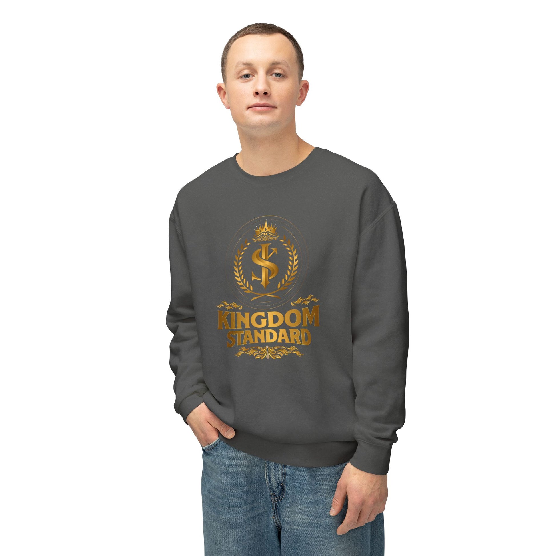 "Kingdom Standard" Unisex Lightweight Crewneck Sweatshirt - The Shield of Light