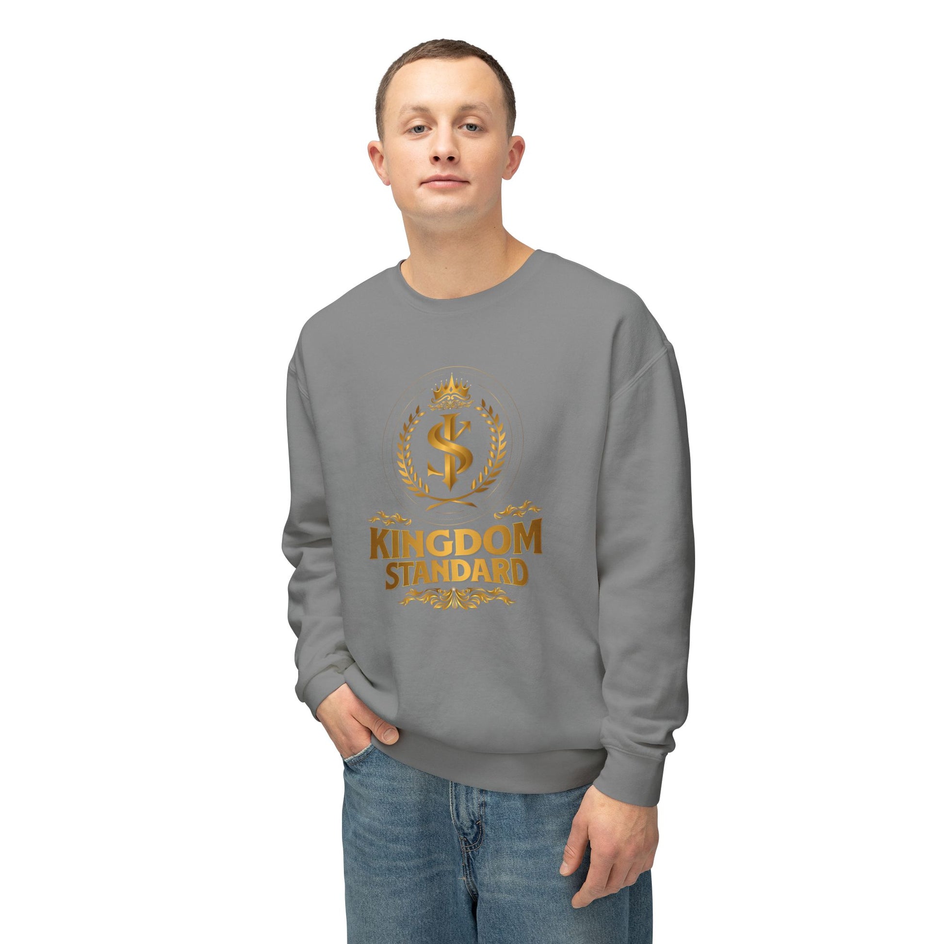"Kingdom Standard" Unisex Lightweight Crewneck Sweatshirt - The Shield of Light