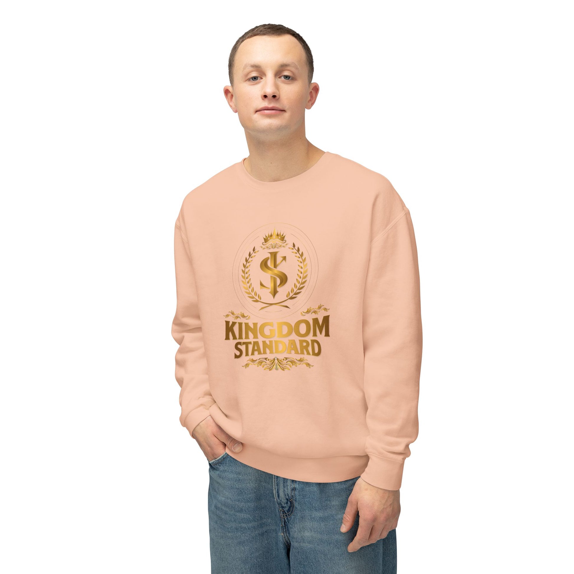 "Kingdom Standard" Unisex Lightweight Crewneck Sweatshirt - The Shield of Light