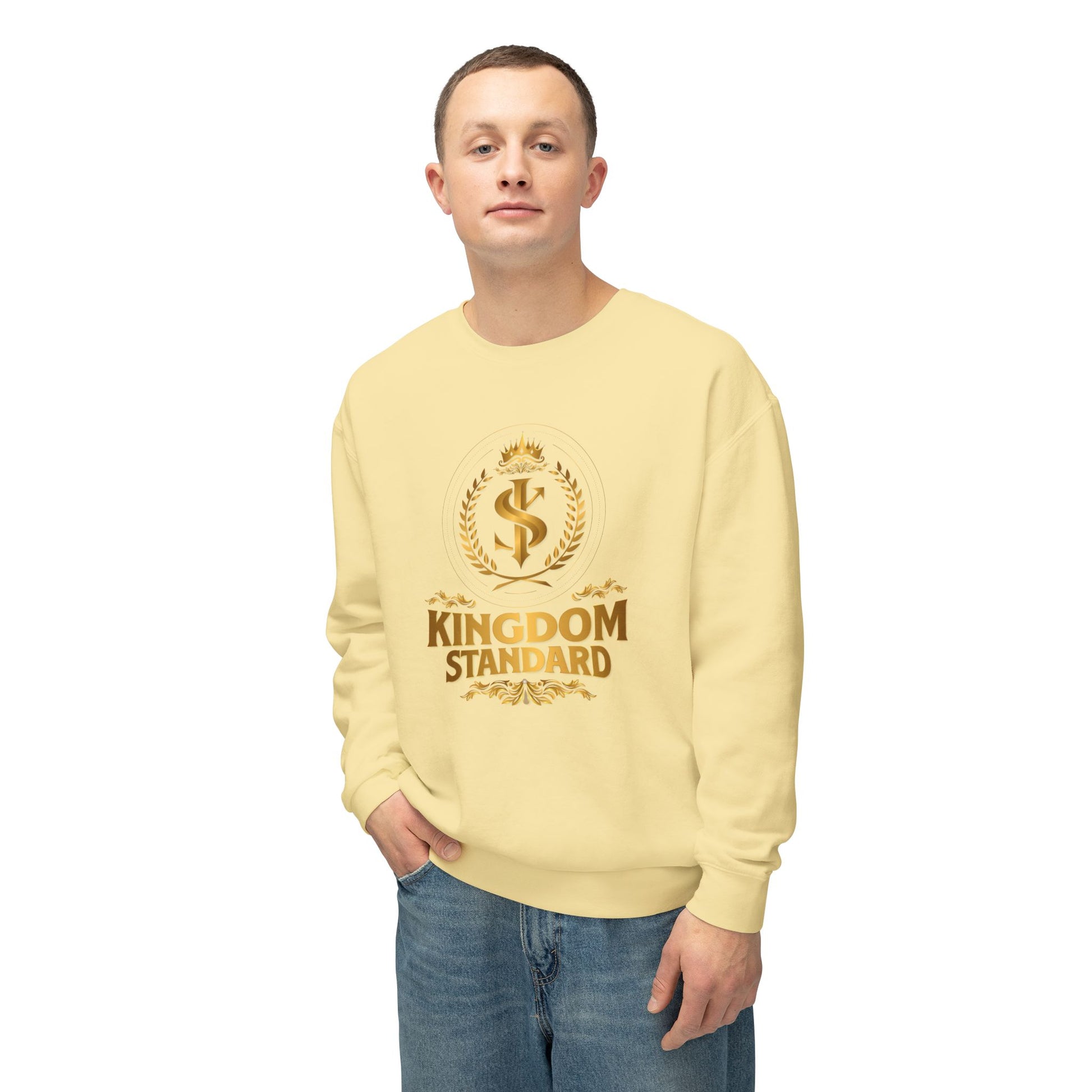 "Kingdom Standard" Unisex Lightweight Crewneck Sweatshirt - The Shield of Light