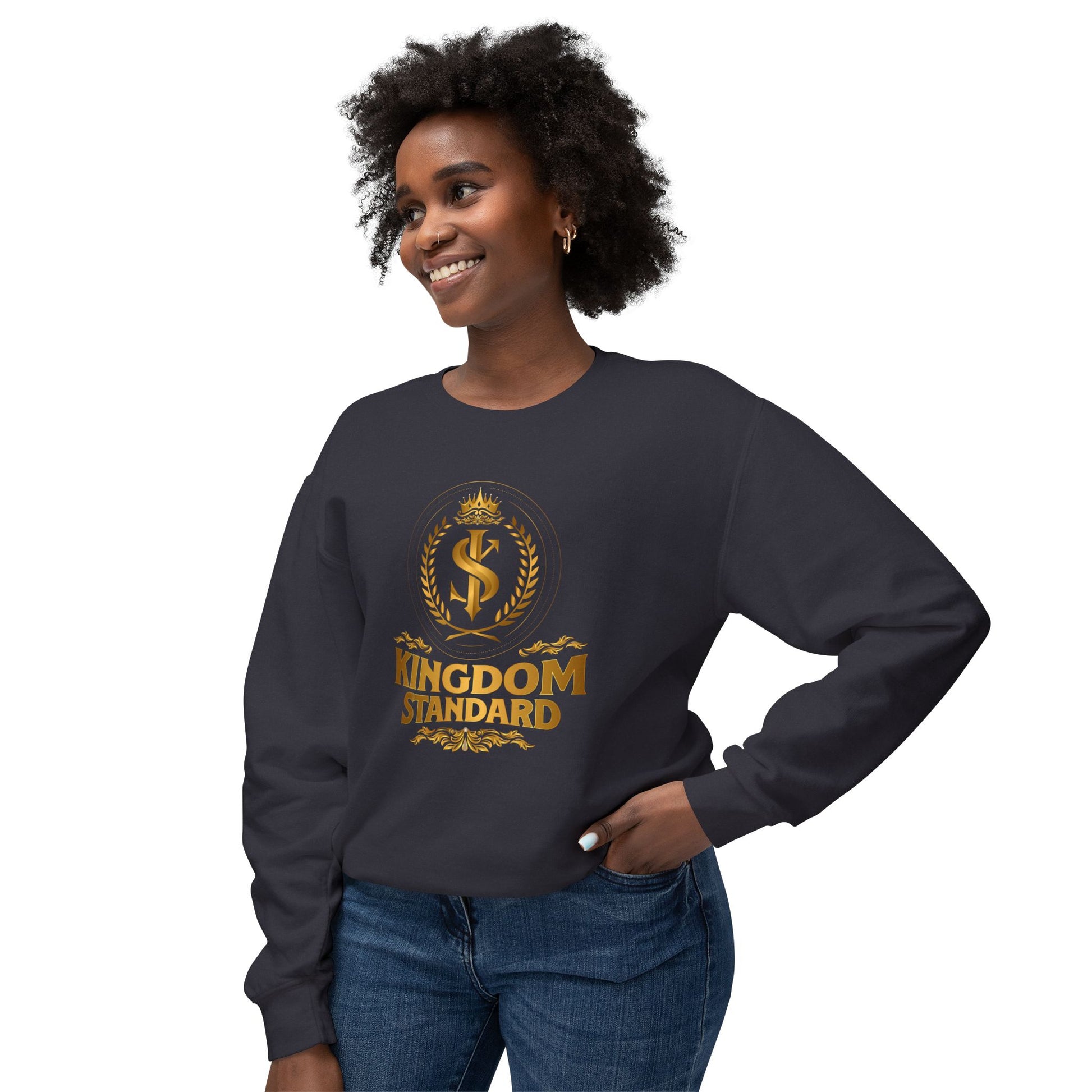 "Kingdom Standard" Unisex Lightweight Crewneck Sweatshirt - The Shield of Light
