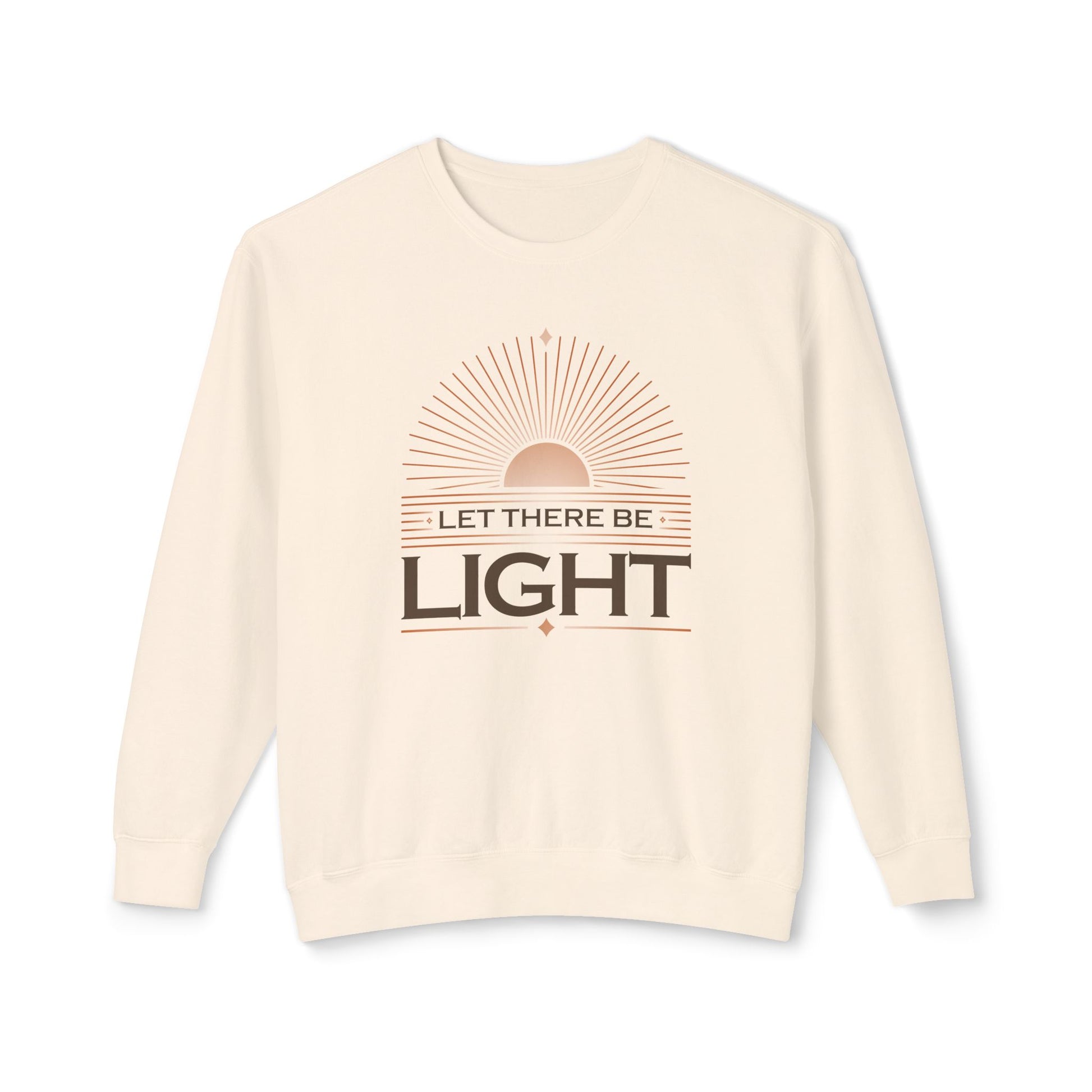 "Let There Be Light" Unisex Lightweight Crewneck Sweatshirt - The Shield of Light