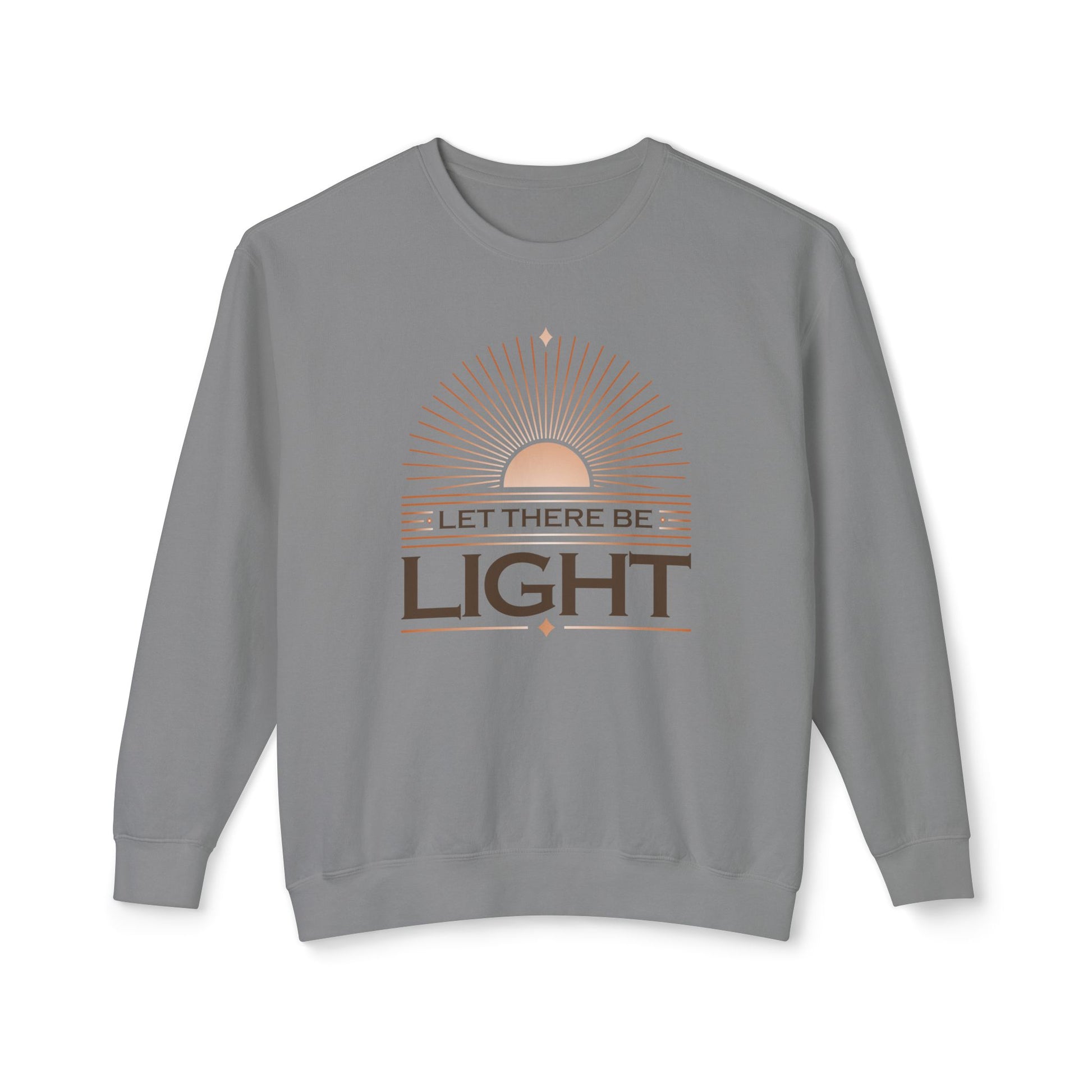 "Let There Be Light" Unisex Lightweight Crewneck Sweatshirt - The Shield of Light