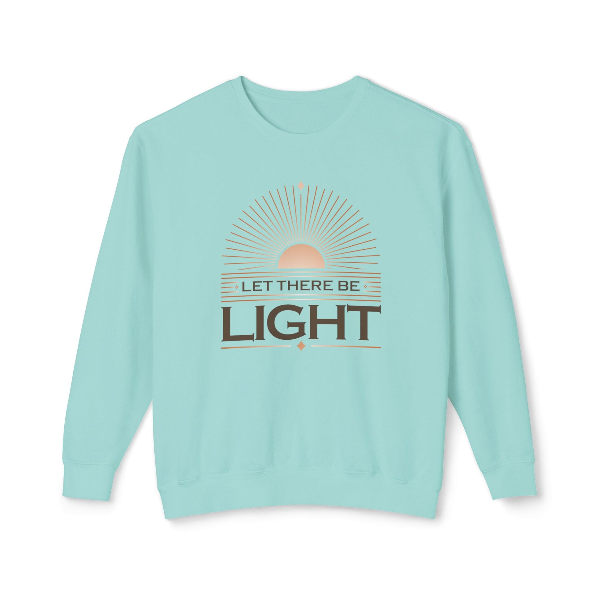 "Let There Be Light" Unisex Lightweight Crewneck Sweatshirt - The Shield of Light