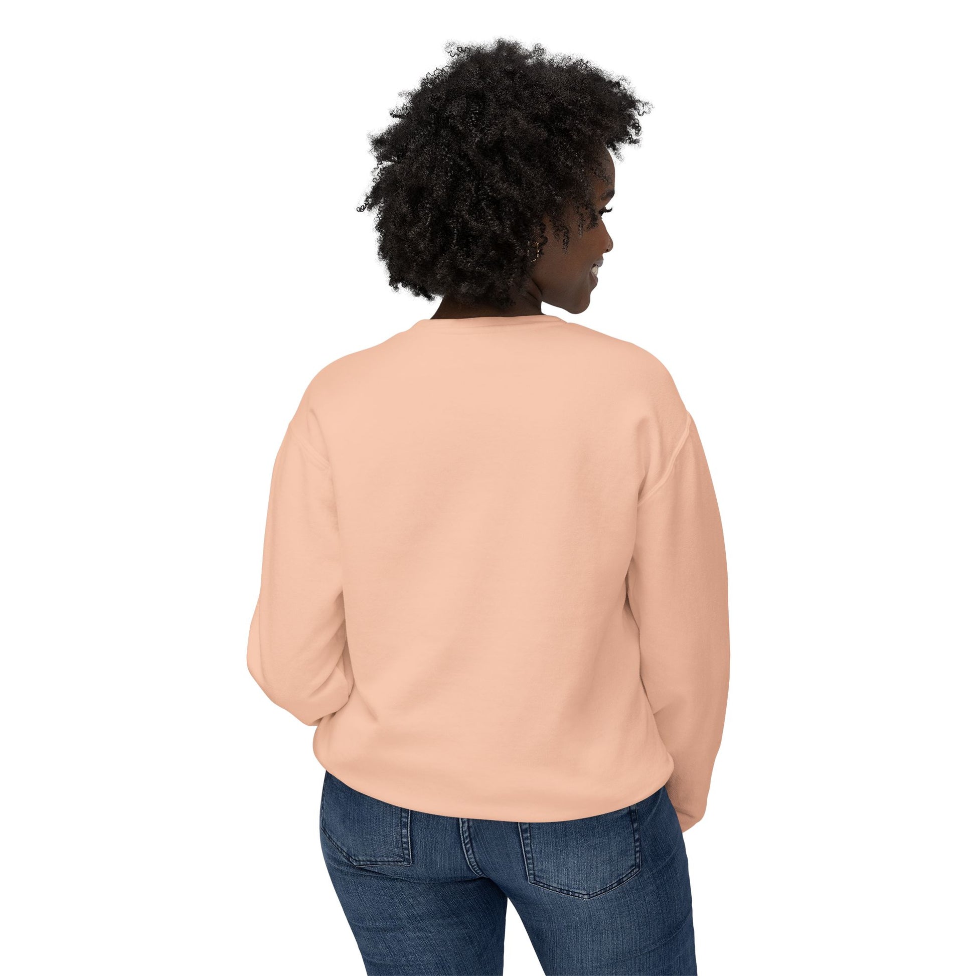 "The Lord Is My Strength and My Shield Psalm 28:7" Unisex Lightweight Crewneck Sweatshirt - The Shield of Light