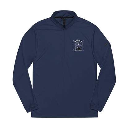"Forged In Strength" adidas® Quarter-Zip Pullover - The Shield of Light