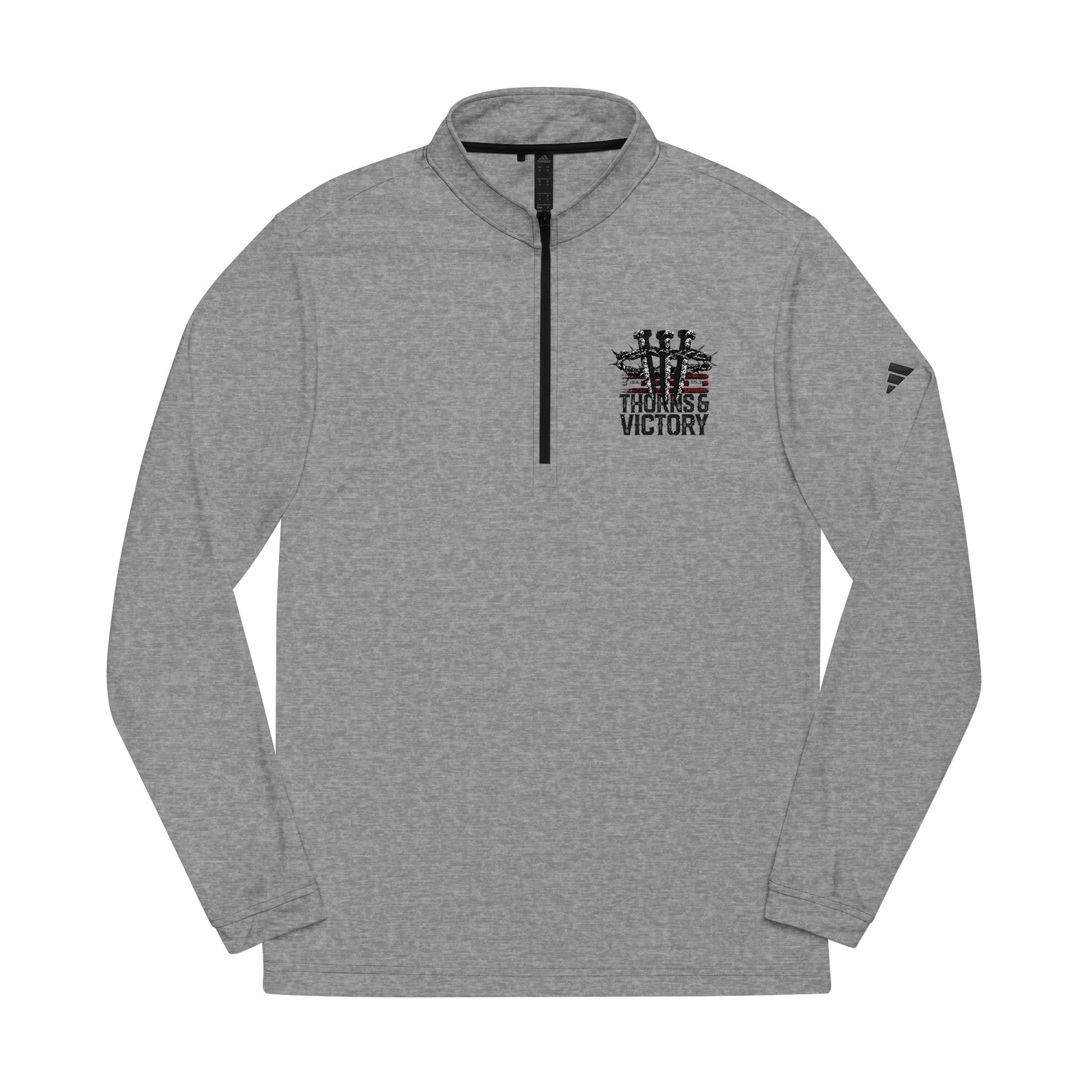 "Thorns & Victory" adidas® Quarter-Zip Pullover - The Shield of Light