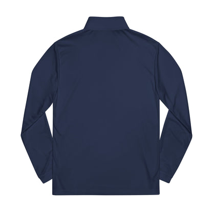 "Live By the Kingdom Not the World Colossians 3:2" adidas® Quarter-Zip Pullover - The Shield of Light
