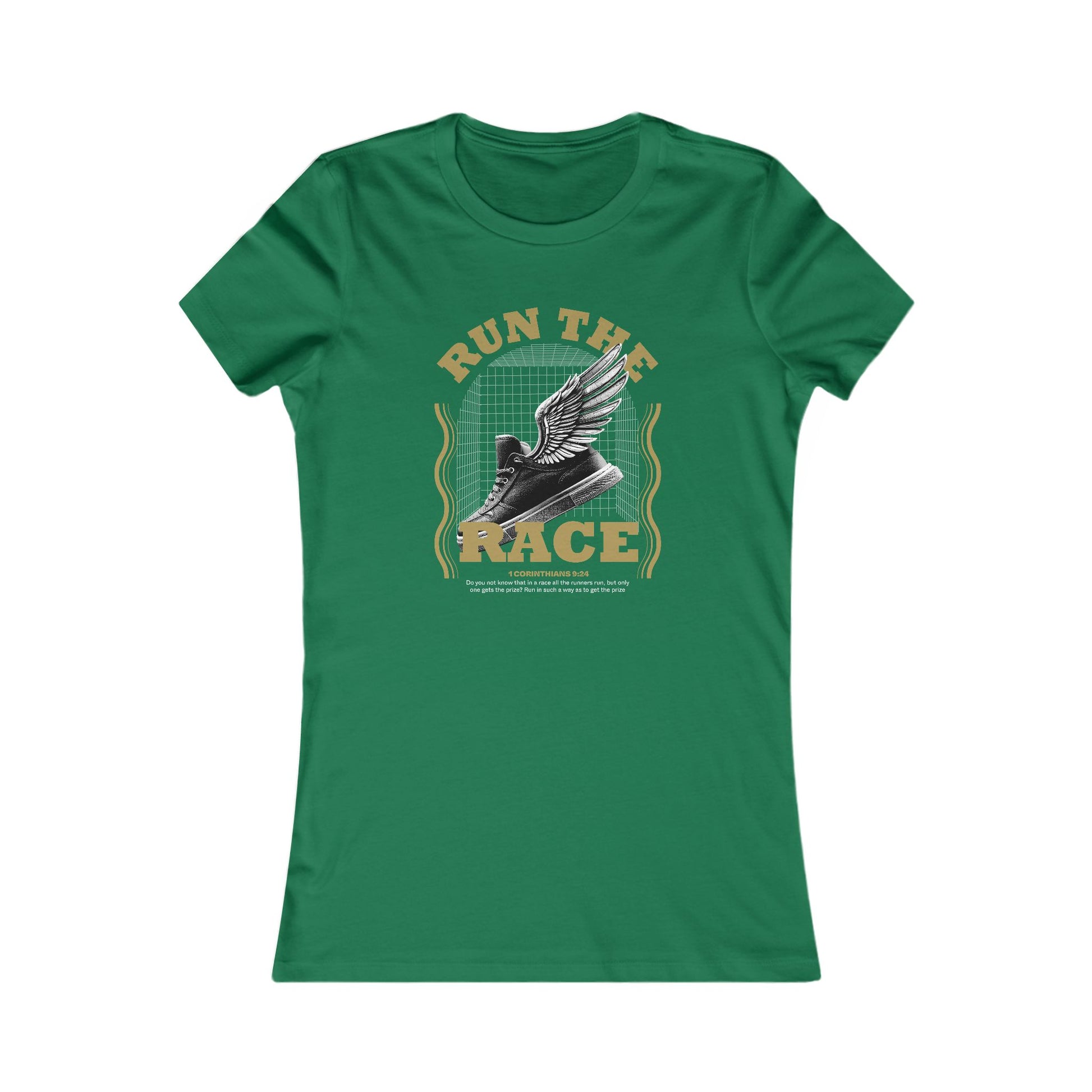 "Run The Race "  Unisex Favorite Tee - The Shield of Light