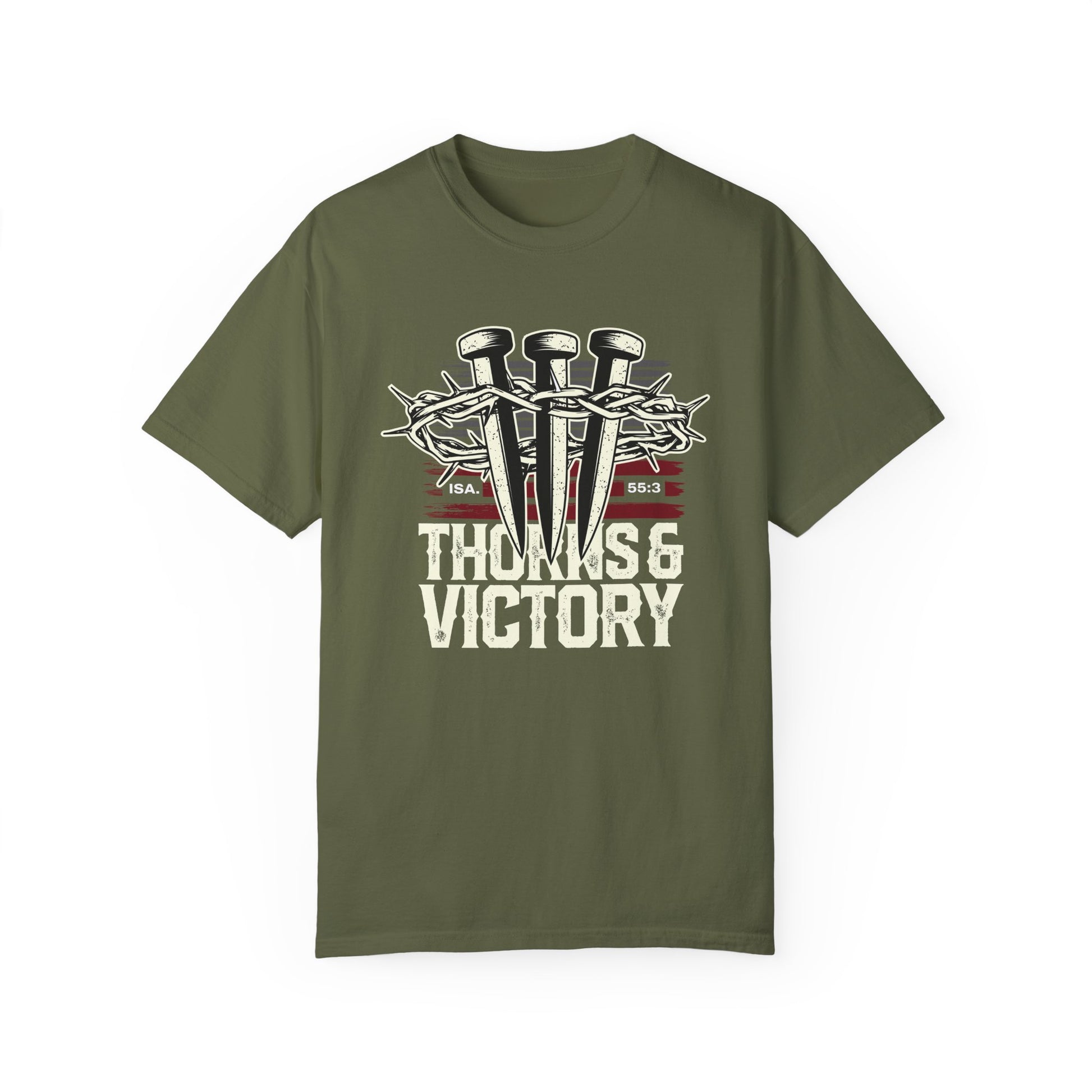 Thorns & Victory Unisex Garment-Dyed T-Shirt - The Shield of Light