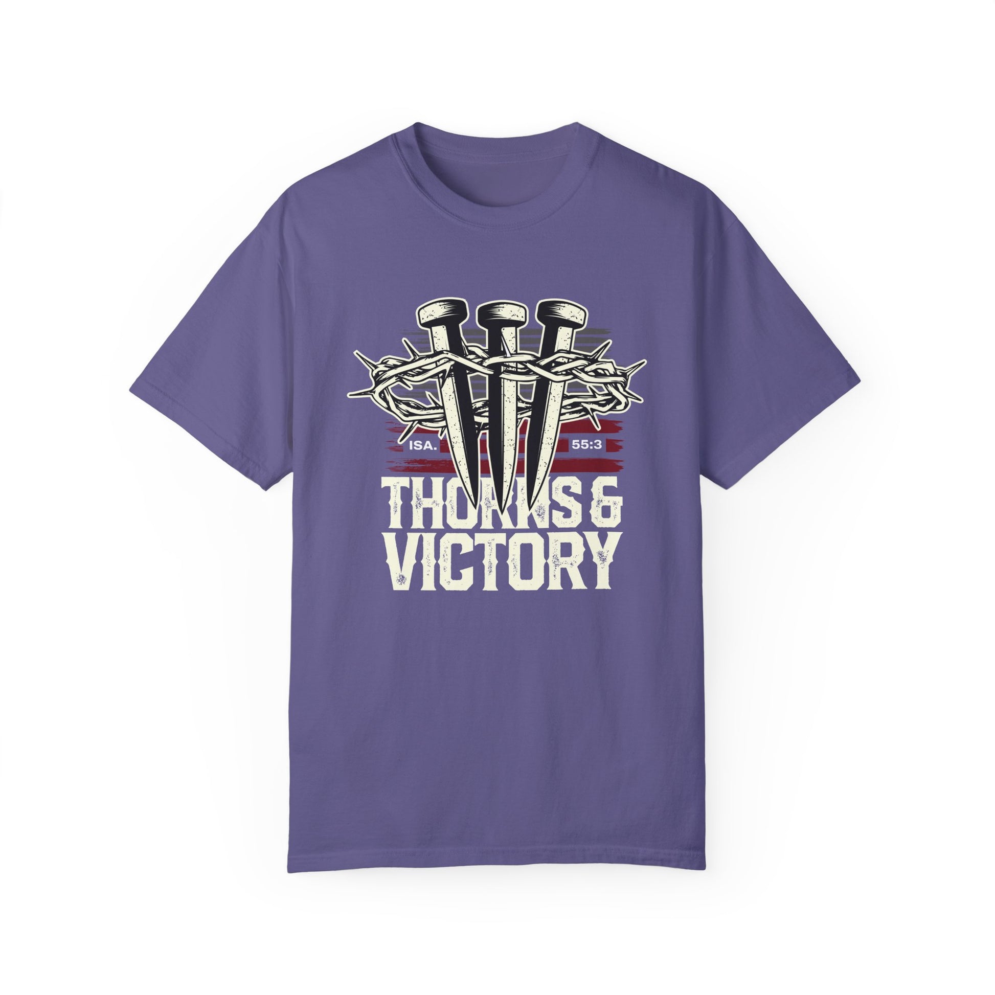Thorns & Victory Unisex Garment-Dyed T-Shirt - The Shield of Light