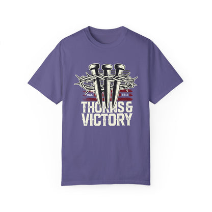 Thorns & Victory Unisex Garment-Dyed T-Shirt - The Shield of Light