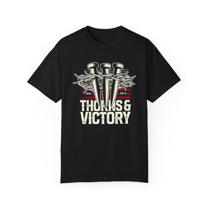 Thorns & Victory Unisex Garment-Dyed T-Shirt - The Shield of Light