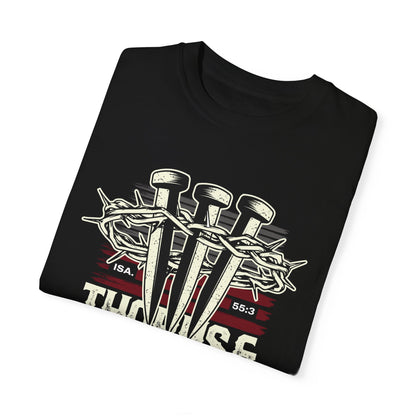 Thorns & Victory Unisex Garment-Dyed T-Shirt - The Shield of Light