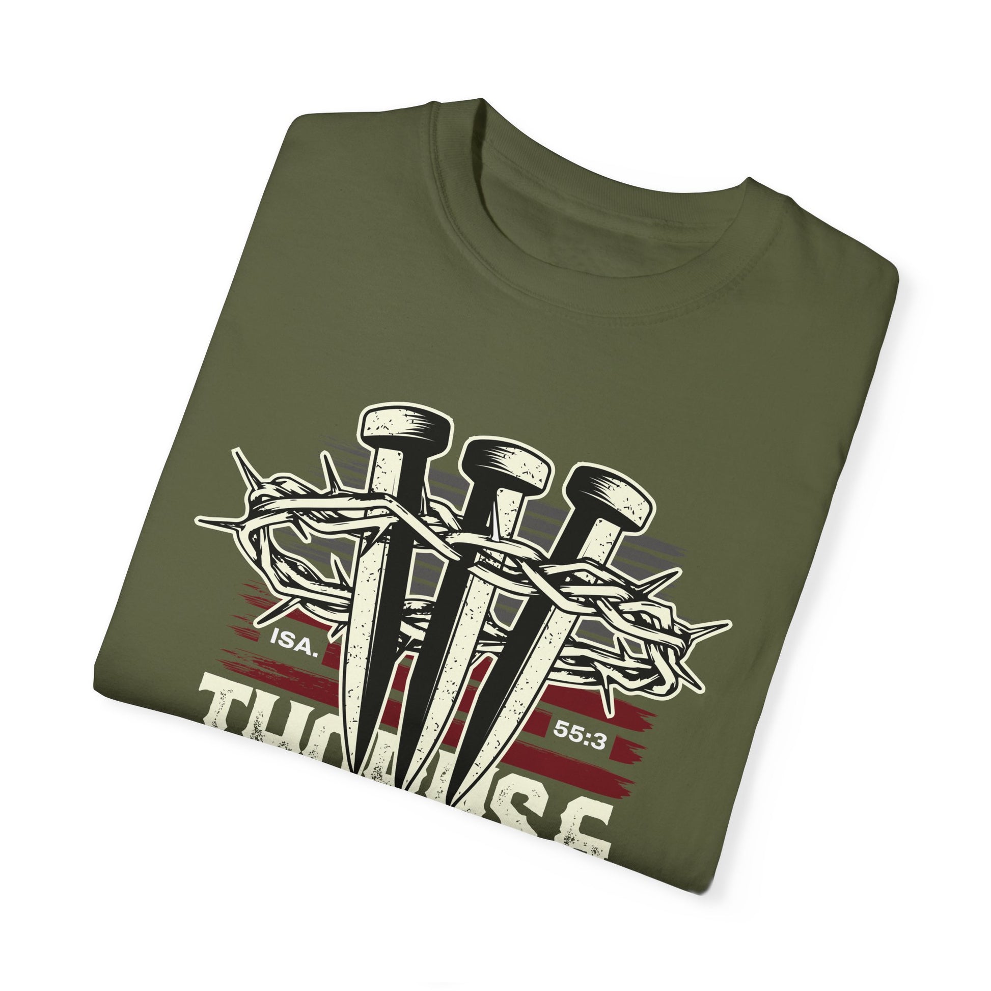 Thorns & Victory Unisex Garment-Dyed T-Shirt - The Shield of Light