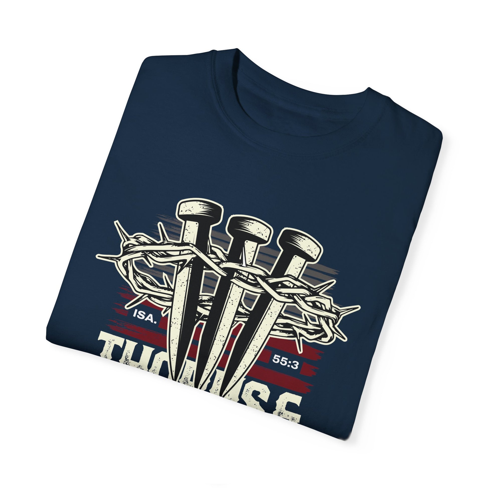Thorns & Victory Unisex Garment-Dyed T-Shirt - The Shield of Light