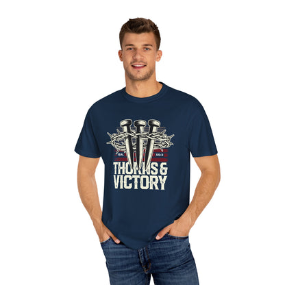 Thorns & Victory Unisex Garment-Dyed T-Shirt - The Shield of Light