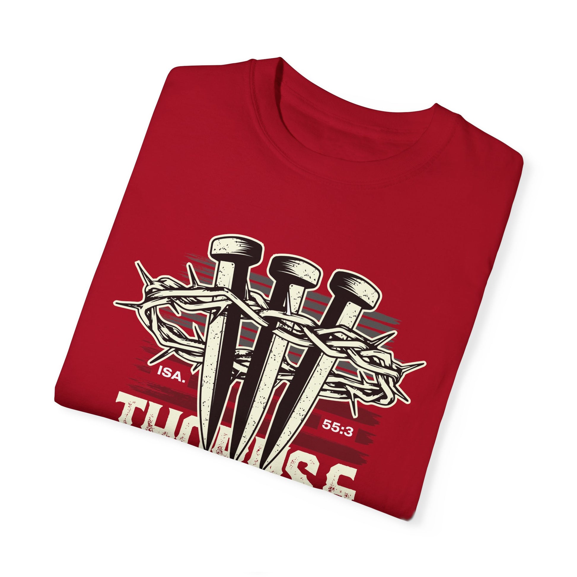 Thorns & Victory Unisex Garment-Dyed T-Shirt - The Shield of Light