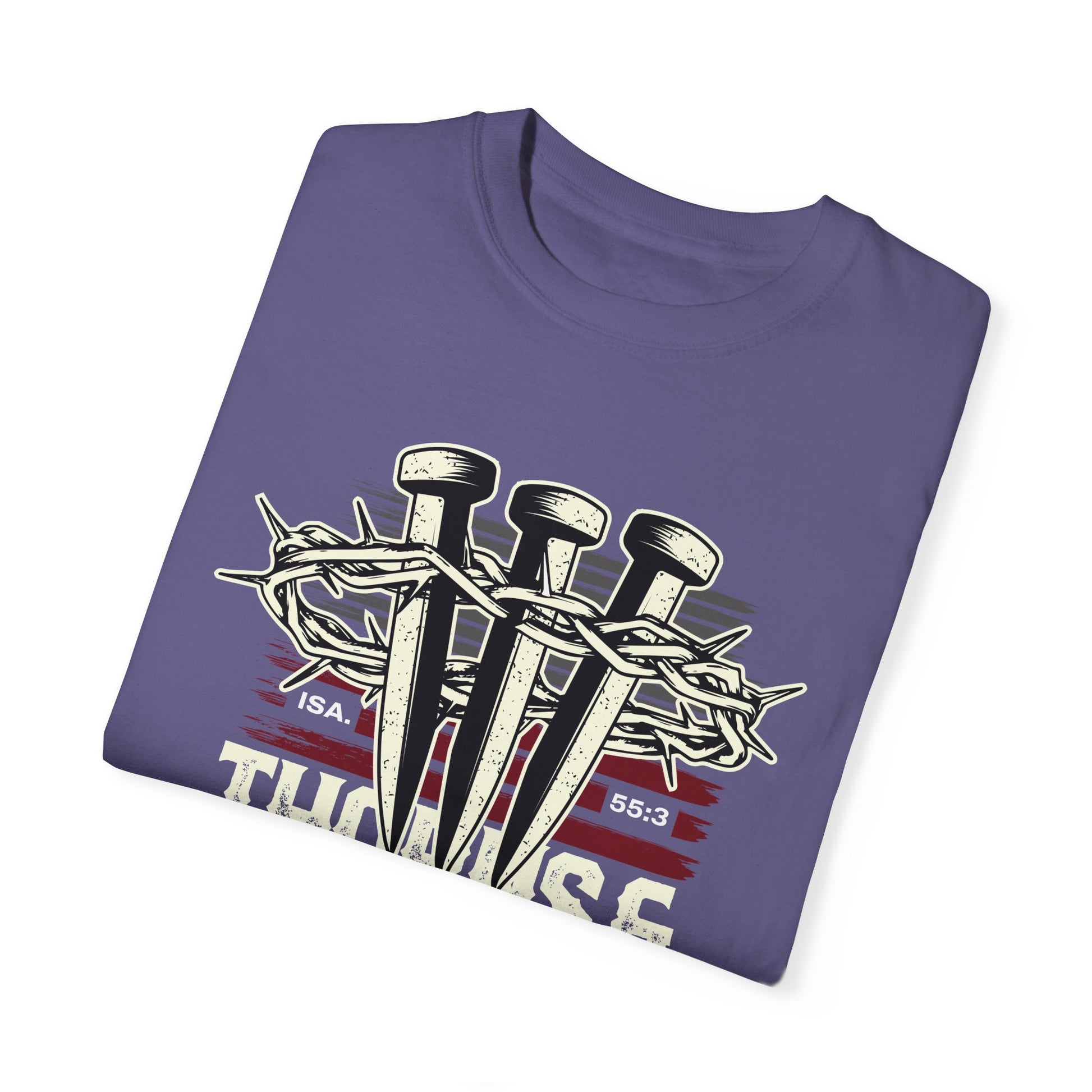 Thorns & Victory Unisex Garment-Dyed T-Shirt - The Shield of Light