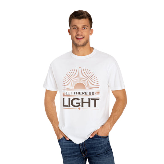 Let There Be Light Unisex Garment-Dyed T-Shirt - The Shield of Light