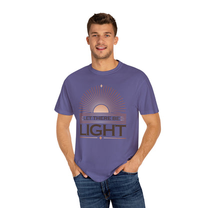 Let There Be Light Unisex Garment-Dyed T-Shirt - The Shield of Light