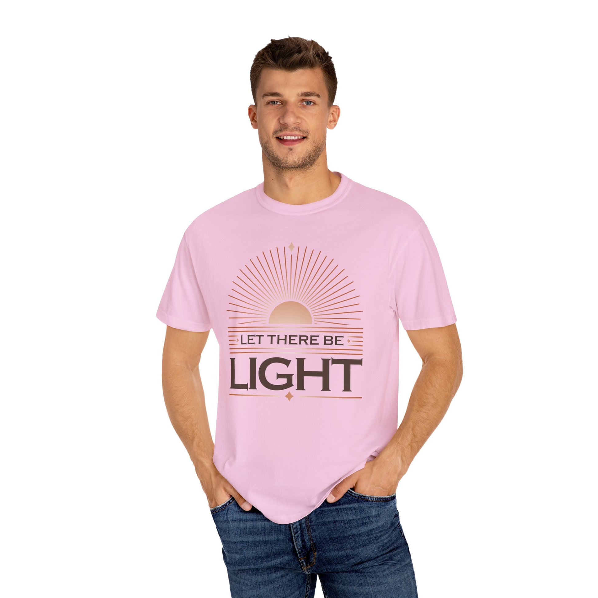 Let There Be Light Unisex Garment-Dyed T-Shirt - The Shield of Light