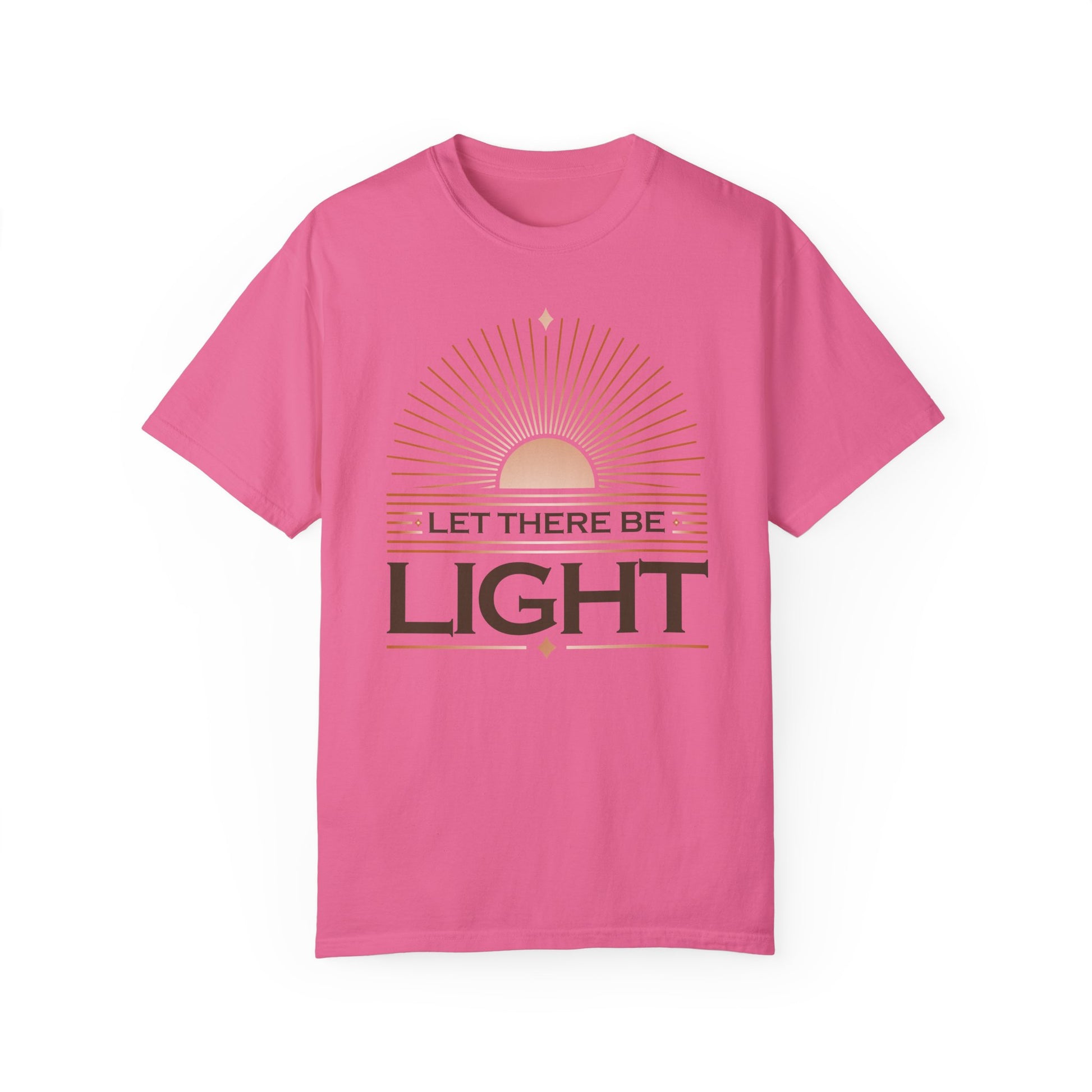 " Let There Be Light " Unisex Garment-Dyed T-Shirt - The Shield of Light