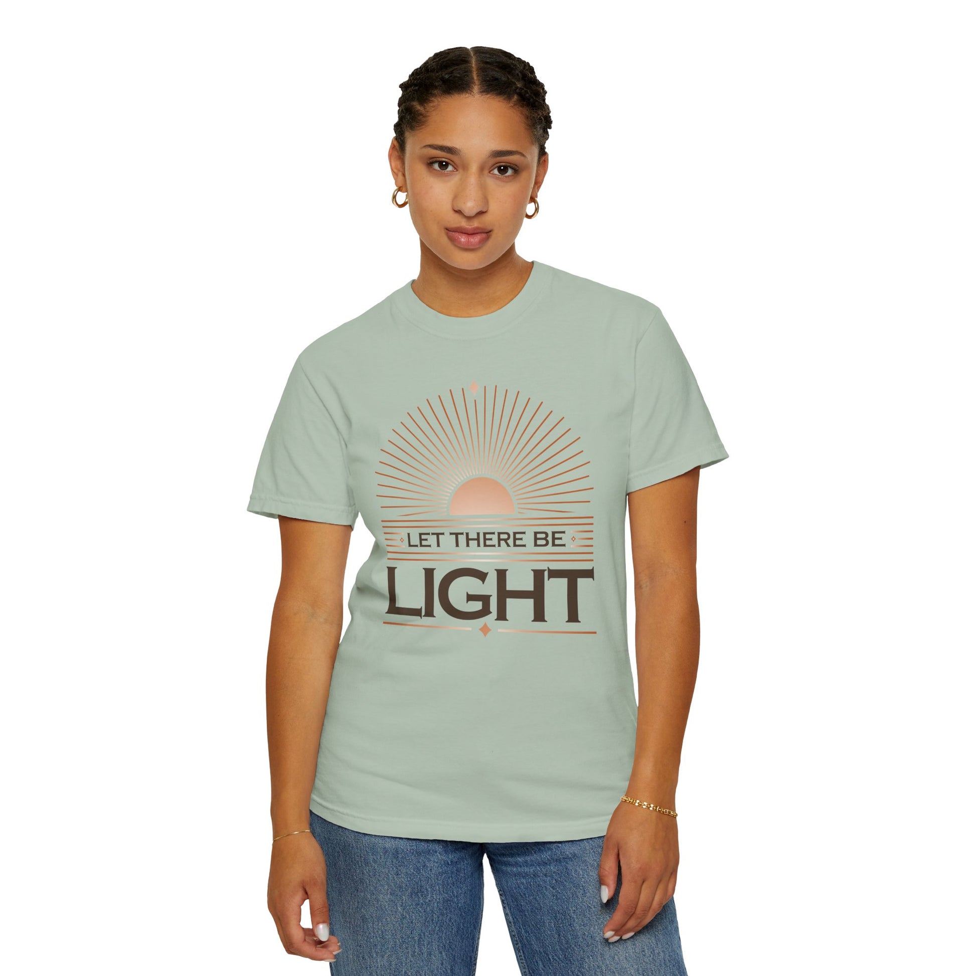 " Let There Be Light " Unisex Garment-Dyed T-Shirt - The Shield of Light