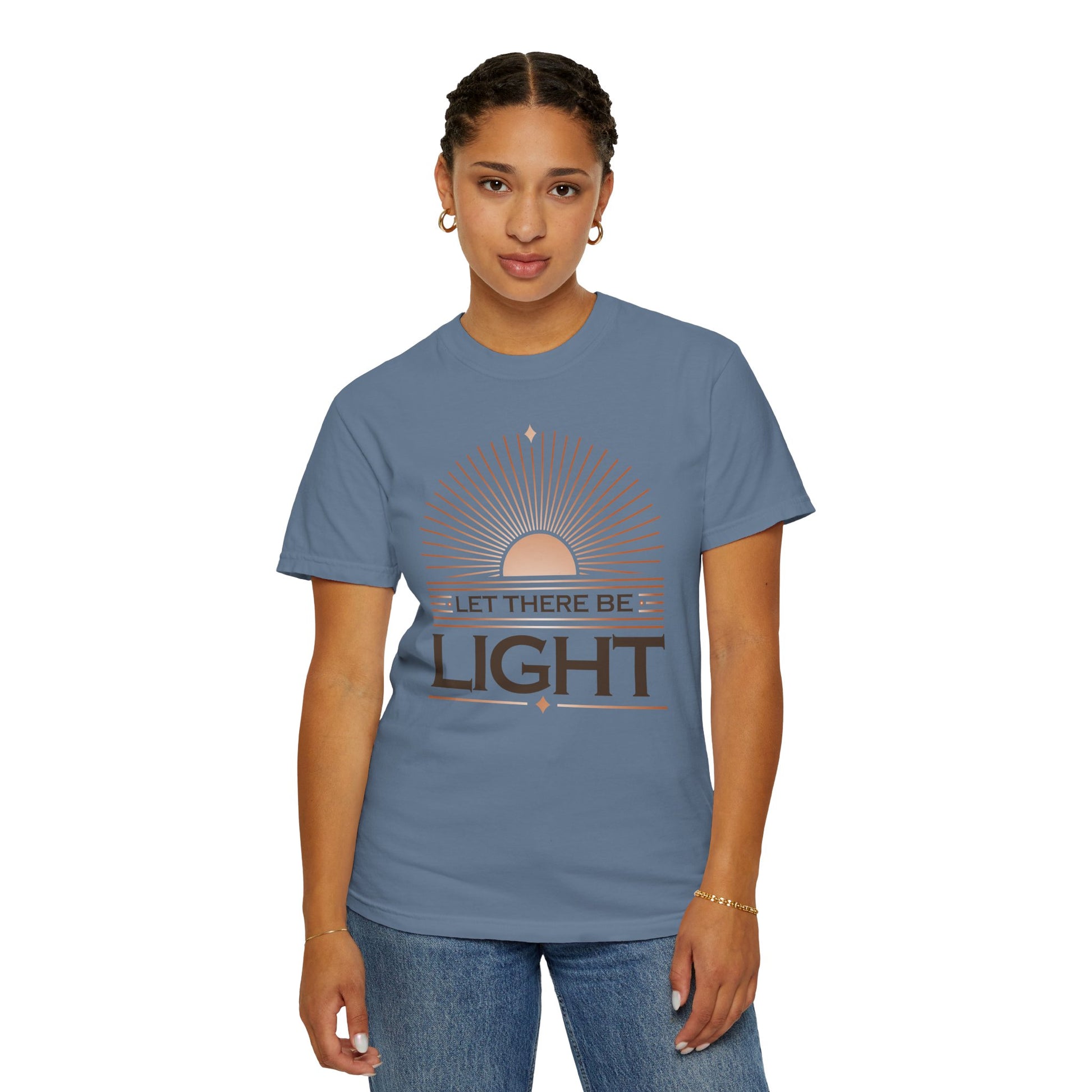 " Let There Be Light " Unisex Garment-Dyed T-Shirt - The Shield of Light
