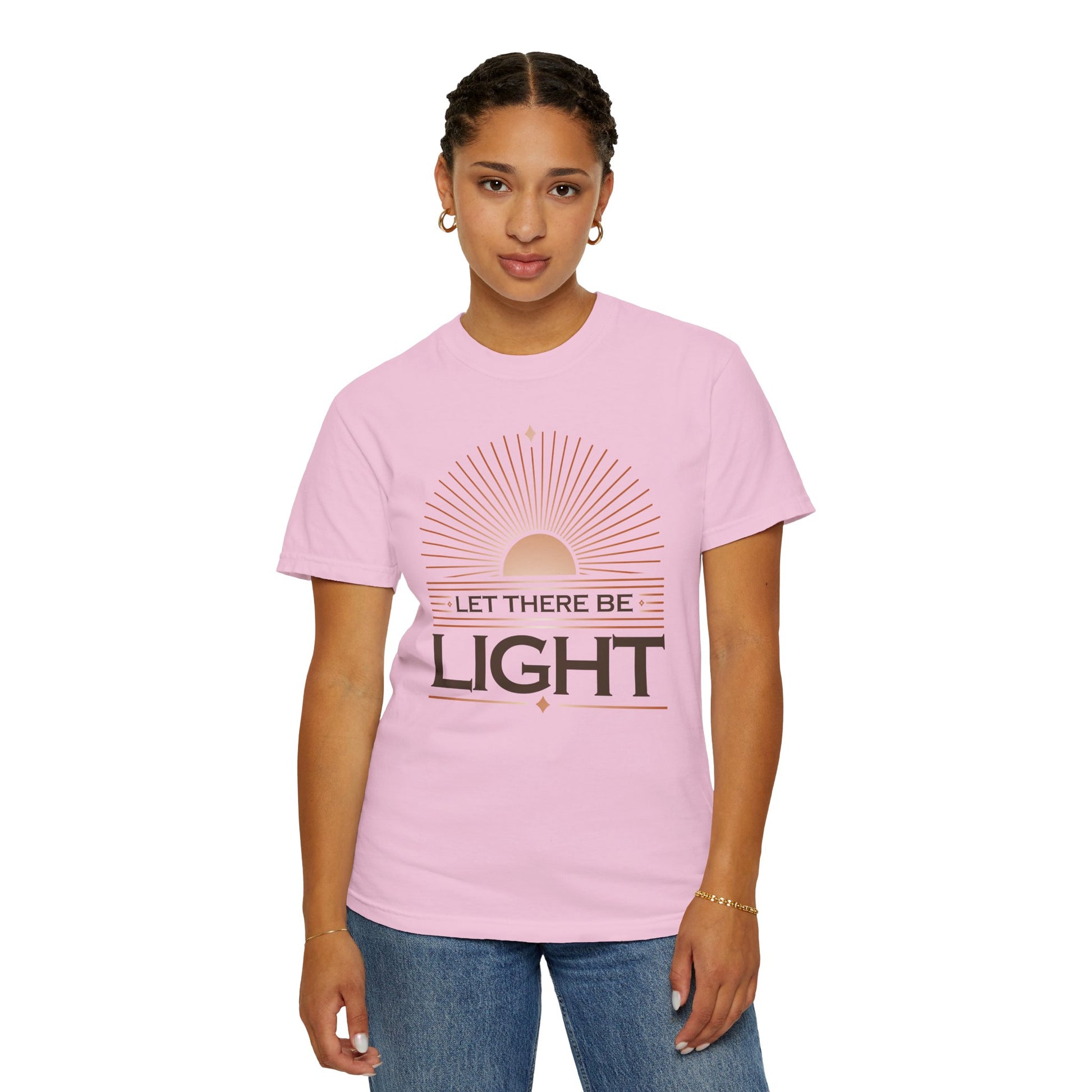 " Let There Be Light " Unisex Garment-Dyed T-Shirt - The Shield of Light