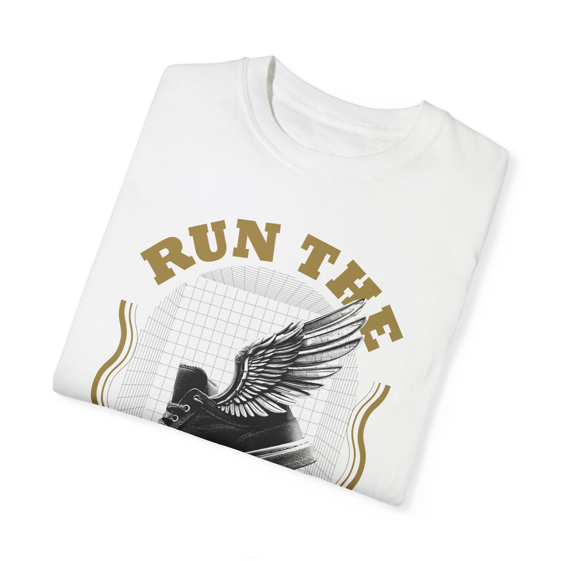 Run The Race Unisex Garment-Dyed T-Shirt - The Shield of Light