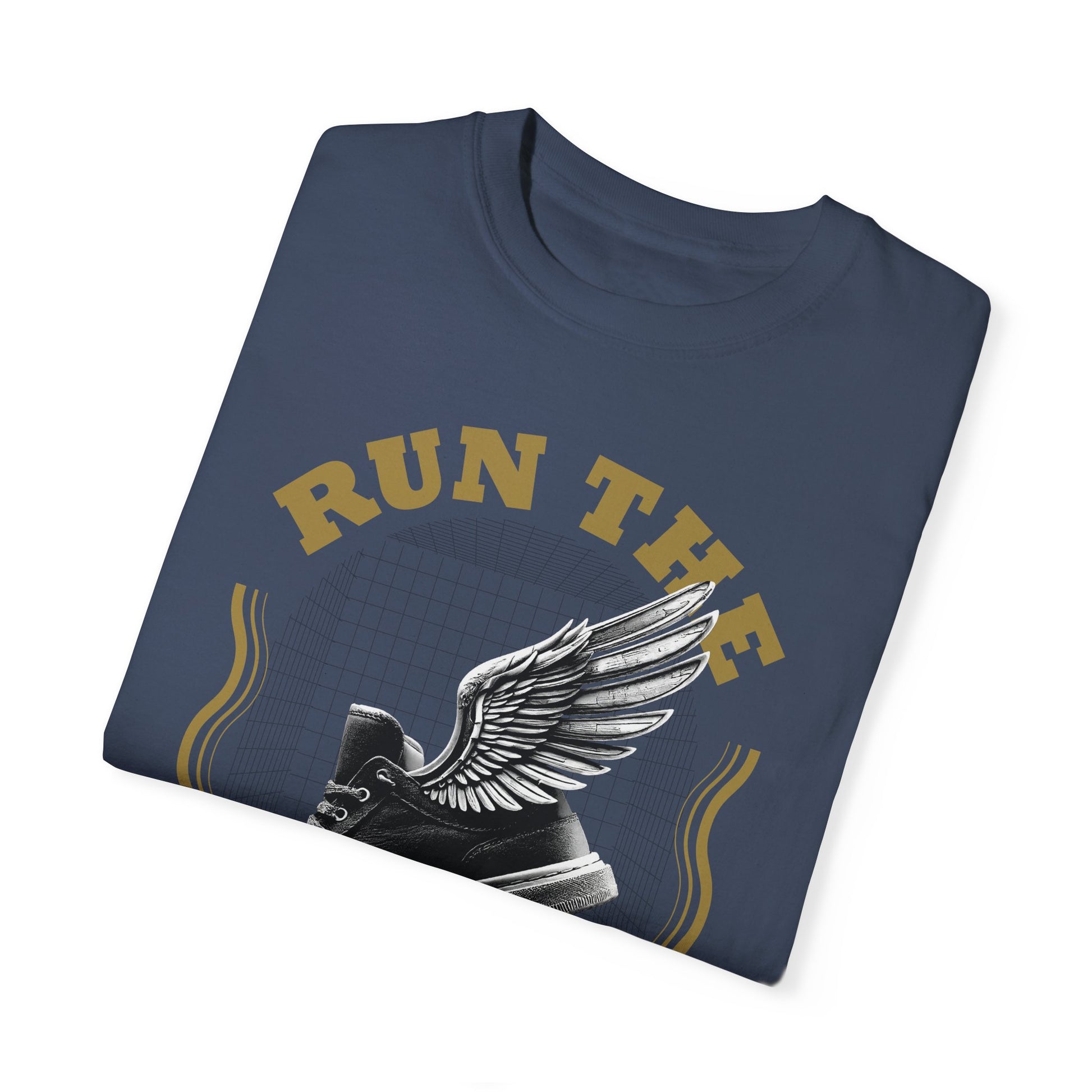 Run The Race Unisex Garment-Dyed T-Shirt - The Shield of Light