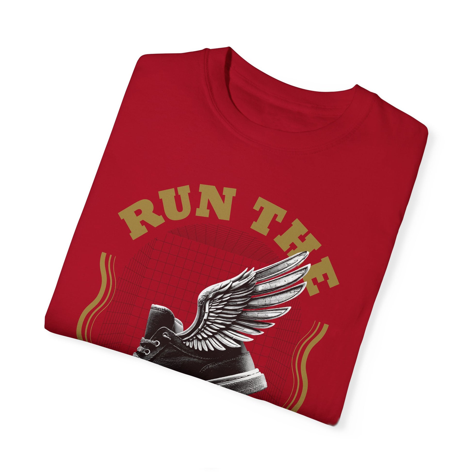 Run The Race Unisex Garment-Dyed T-Shirt - The Shield of Light