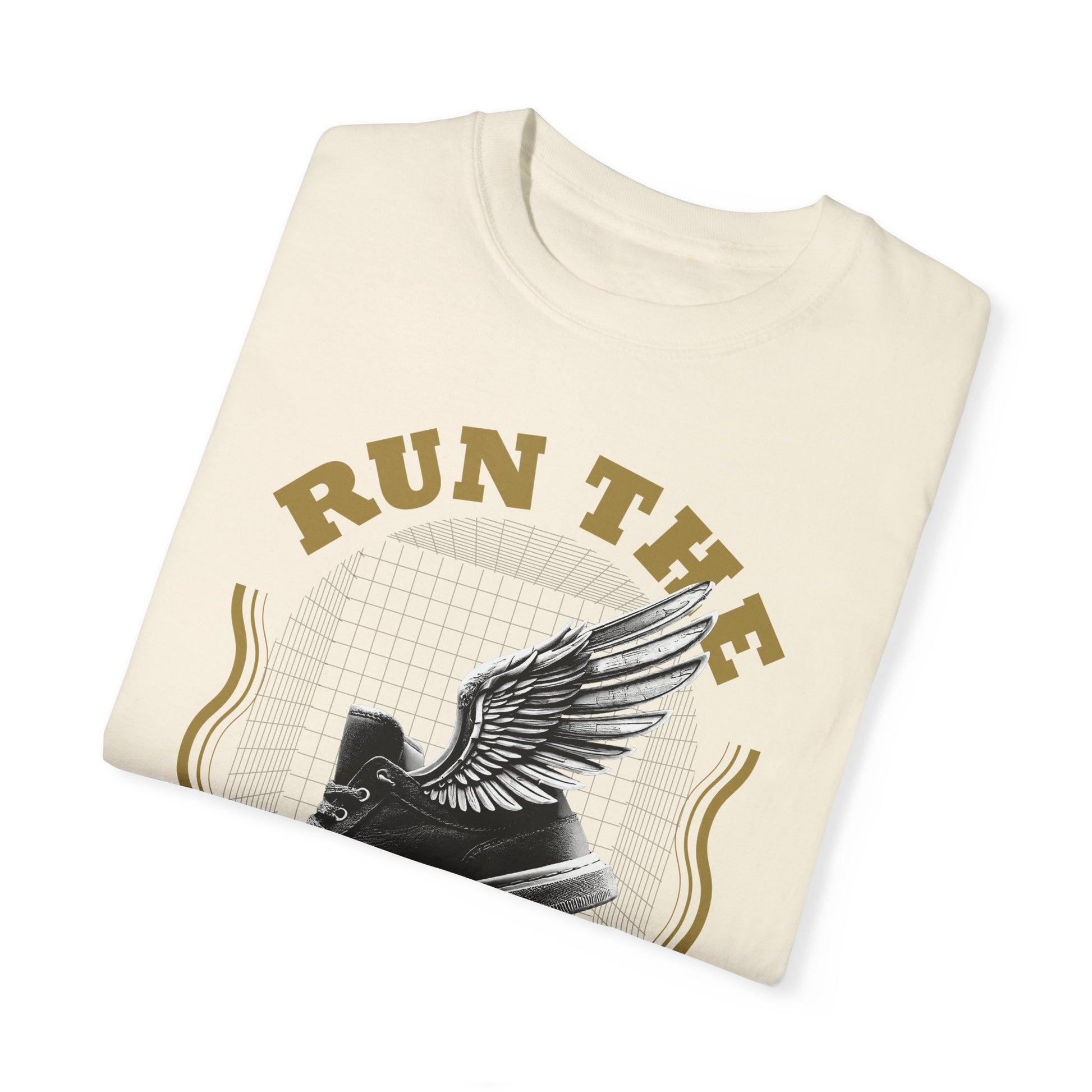 Run The Race Unisex Garment-Dyed T-Shirt - The Shield of Light