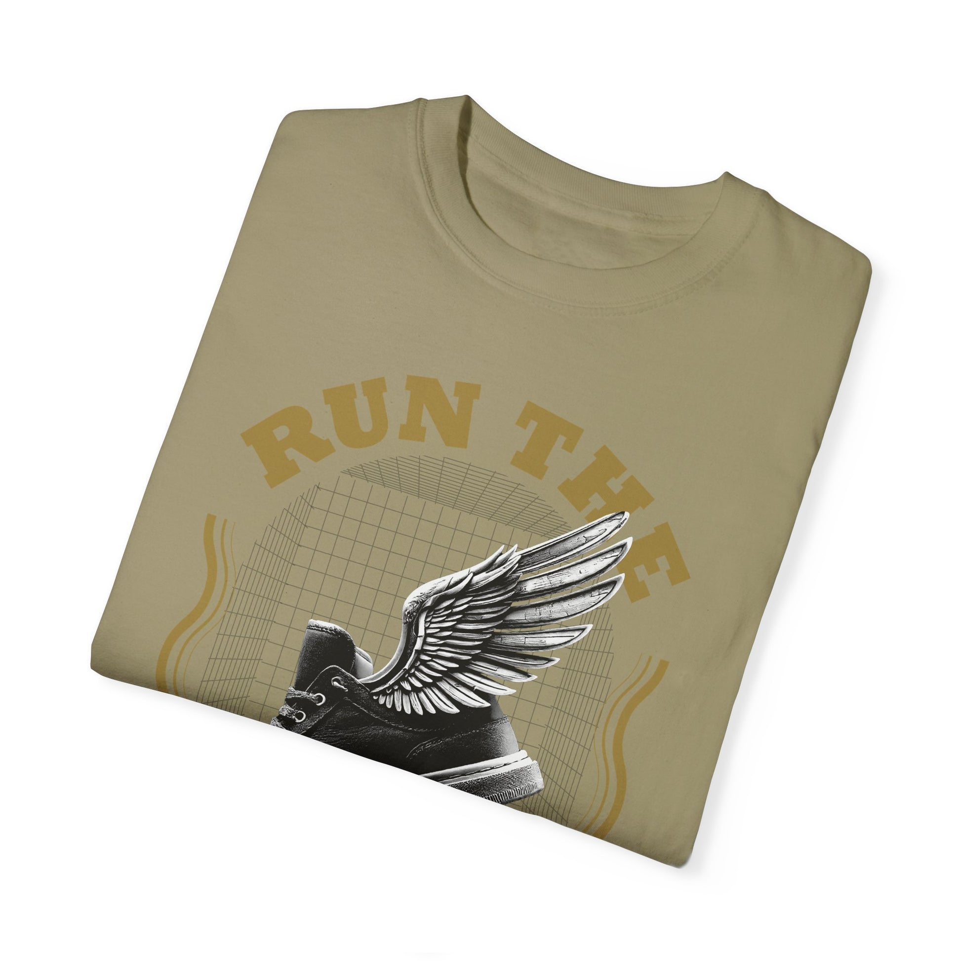 Run The Race Unisex Garment-Dyed T-Shirt - The Shield of Light